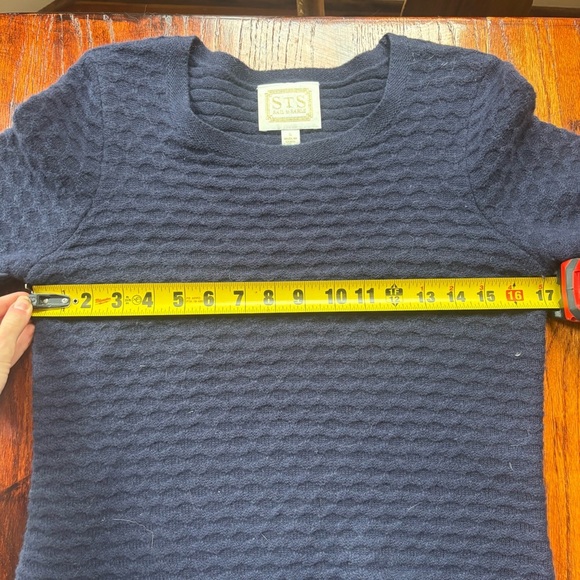 Navy Blue Sail to Sable Wool Sweater Womens Sz Small - Picture 5 of 6